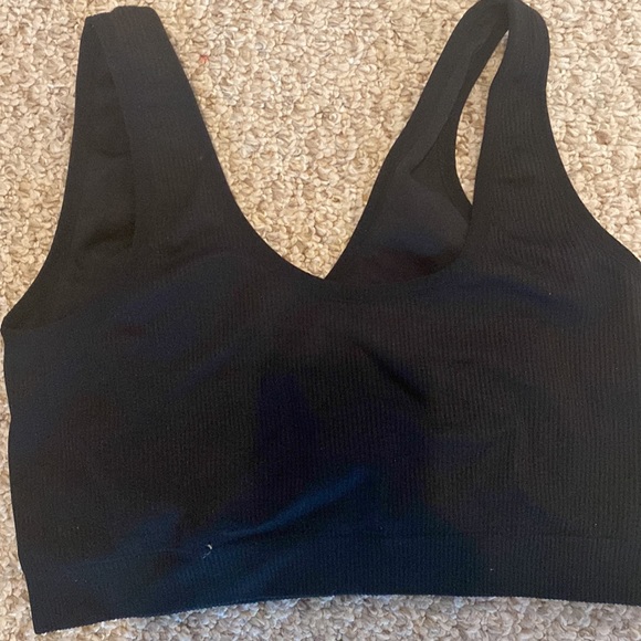 Colsie black ribbed braLette 3X - Picture 2 of 4